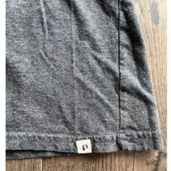 Pact Organic Cotton V-Neck T-Shirt Size XS Gray Softspun Lounge Casual Active - Picture 3 of 6